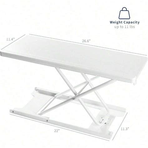 Single Top 27 Inch Heavy Duty Scissors Lift Keyboard And Mouse Riser