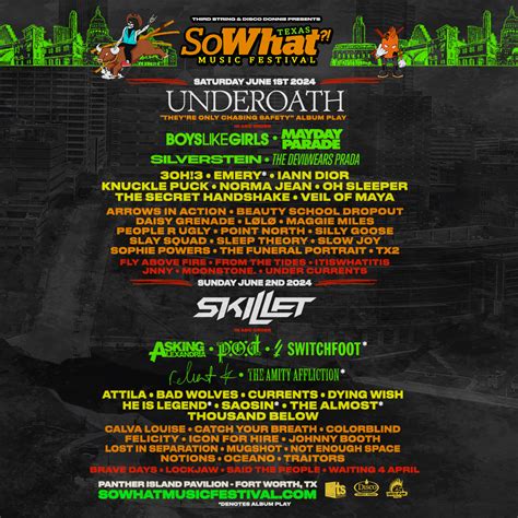 Buy Tickets To So What Music Festival 2024 In Fort Worth On Jun 01