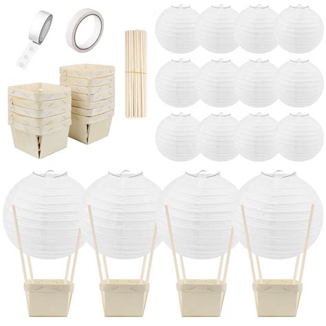 Amazon 12PCS Hot Air Balloon Paper Lanterns Table Centerpieces