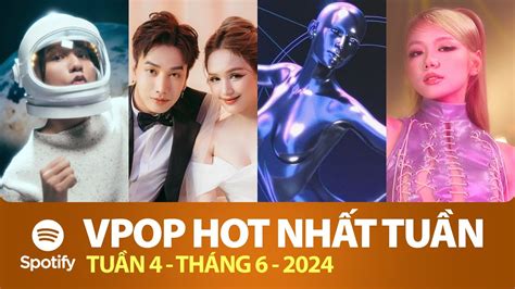 TOP VPOP HOT NHẤT VIỆT NAM TUẦN QUA Tuần 4 Tháng 6 2024 Spotify Vietnam YouTube