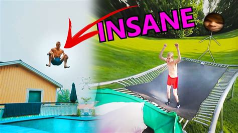 Insane Trampoline Tricks 93 Youtube