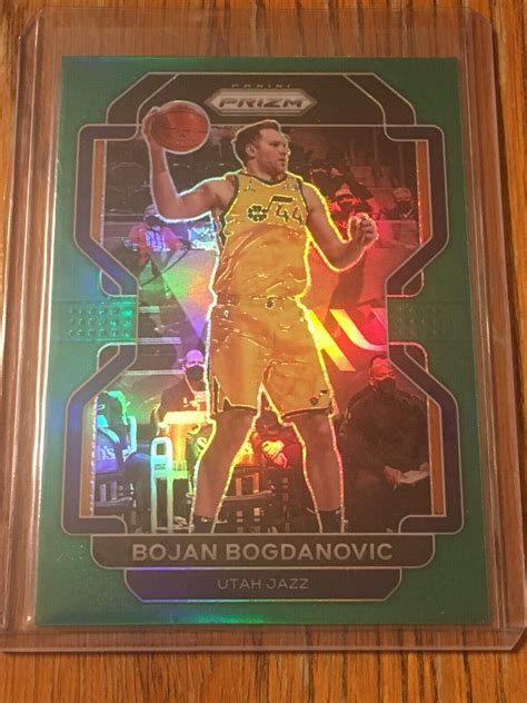 2021 22 Prizm Basketball Bojan Bogdanovic Green 67 Panini Utah Jazz