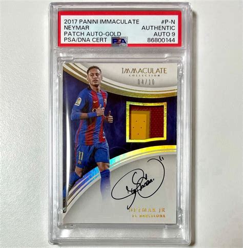 Yahoo Panini Immaculate Soccer Neymar Jr Patc