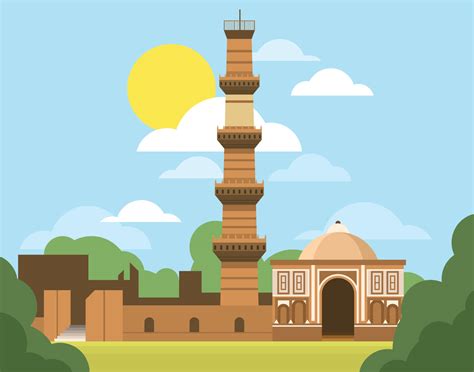 Qutub Minar Vector