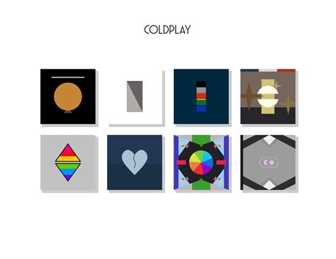 Minimalist Coldplay album covers... now with "Everyday Life" : r/Coldplay