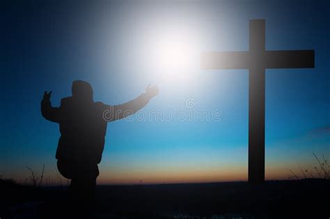 Kneeling At The Cross Wallpaper