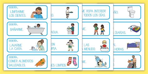 Tarjetas Como cuidar de mí misma o Hecho por educadores