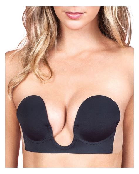 Fashion Forms Synthetic Backless U Plunge Strapless Bra In Black