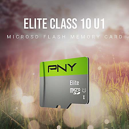 PNY Elite Class 10 U1 MicroSDHC Flash Memory Cards 32GB Pack Of 3 Cards