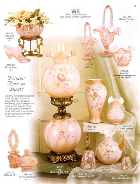 Fenton Art Glass 2003 Catalog Fenton Glassware Fenton Glass Fenton Lamps