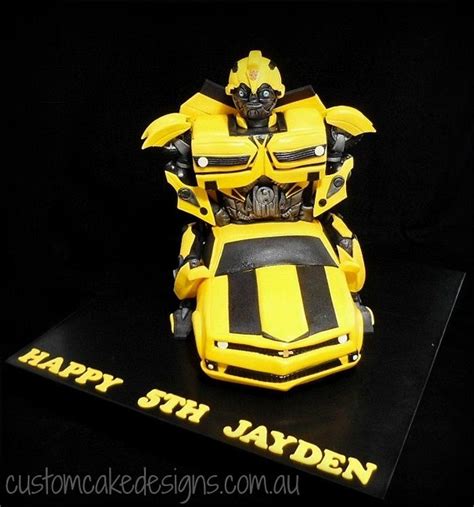 Bumblebee Transformer Cake Decorations