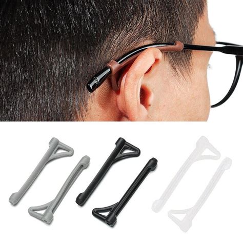 Pairs Glasses Accessories Ear Hooks Anti Slip Temple Holder Silicone