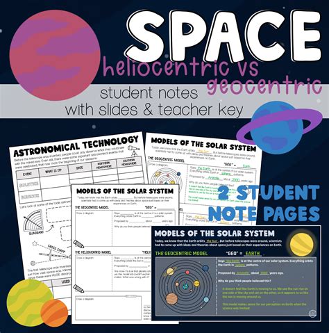 Heliocentric And Geocentric Models Of The Solar System Notes Made By