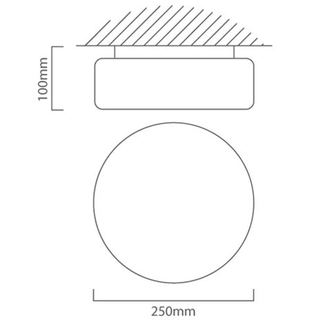 Eurolux C95O Cheese Fitting Round Opal Glass 250mm White Lightworld