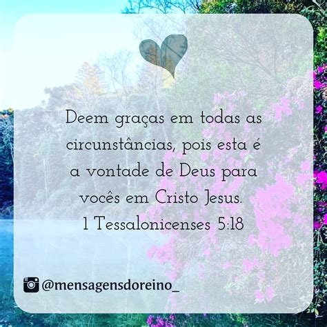 Mensagens Do Reino 👑 On Instagram “deem Graças Em Todas As