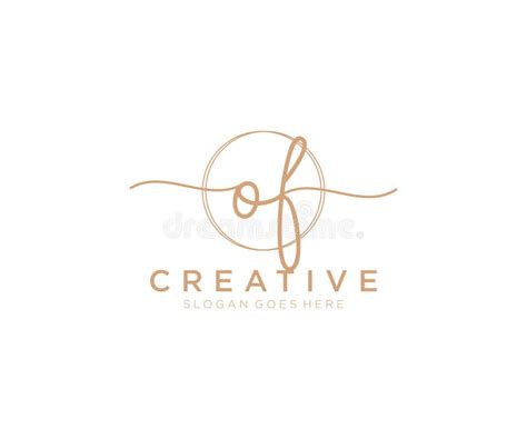 Initiale Des Femininen Logos Beauty Monogramm Und Elegantes Logo Design