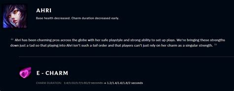 Spideraxe On Twitter RiotRiru The Ahri HP Nerf Was Reverted But