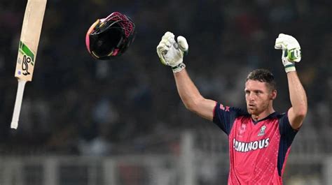 Ipl Jos Buttler S Century Heroics Guides Rajasthan To Joint