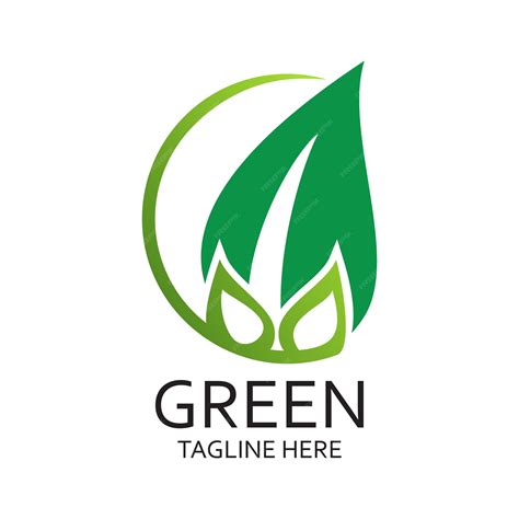 Premium Vector | Green logo design simple concept premium vevtor