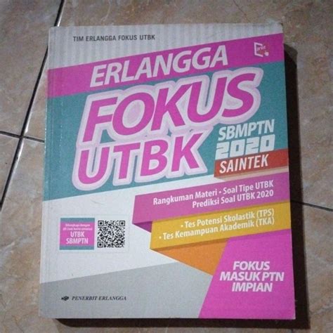 Jual Erlangga Fokus UTBK SBMPTN 2020 Saintek Rangkuman Materi Soal