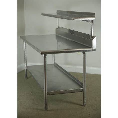 Industrial Stainless Steel 72" Commercial Kitchen Prep Table | Chairish