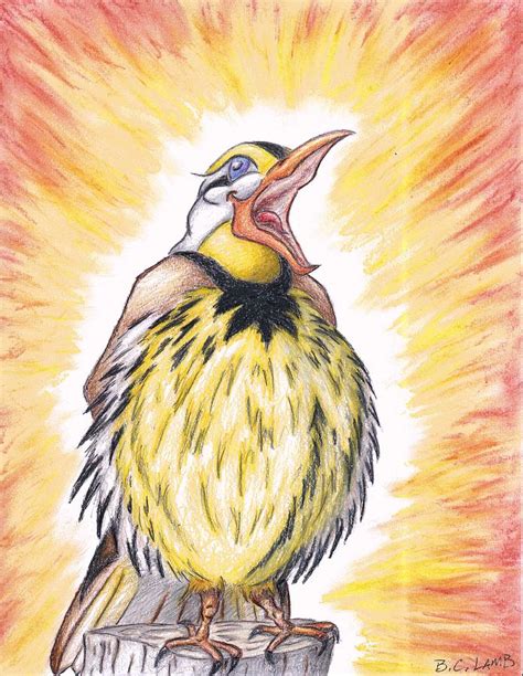 Happy As A Lark Drawing By Bryant Lamb