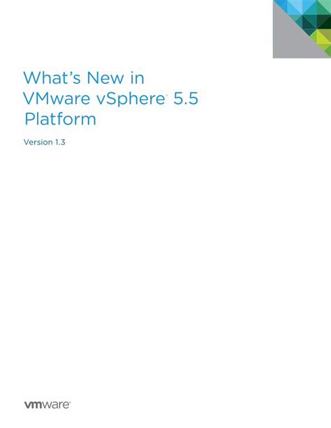 PDF VMware VSphere Platform Whats New DOKUMEN TIPS