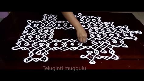 Simple Melikala Sikku Kolam Designs Chukkala Muggulu With Dots