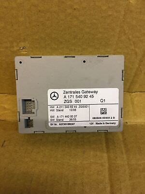 MERCEDES BENZ SLK R171 Body Control Module A1715409245 ZGS 001 Merc