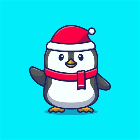 Cute Penguin Wearing Winter Outfit Cartoon Icon Illustration 8288720 Vector Art at Vecteezy