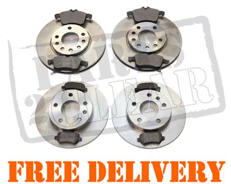 VAUXHALL ASTRA H 2005 2011 FRONT REAR BRAKE DISCS PADS SET 280mm