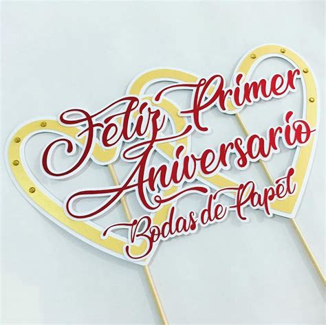 Cake Topper Feliz Aniversario Topper Para Imprimir Cake Toppers Con Tu