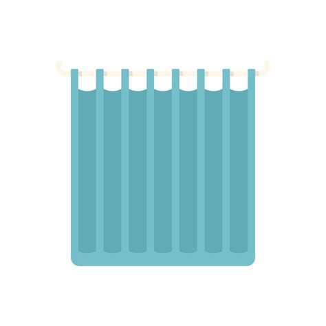 Shower Curtain Icon Flat Vector Clean Bathtub 17334547 Vector Art At