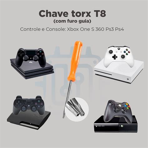 Chave Torx 8 T8 Furo Abrir Controle Xbox One 360 Ps3 Ps4 MercadoLivre