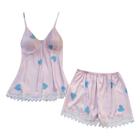 Ramiter Flannel Pajamas Women Silk Pajamas Set For Women Satin Backless Lingerie Pjs Cami Top