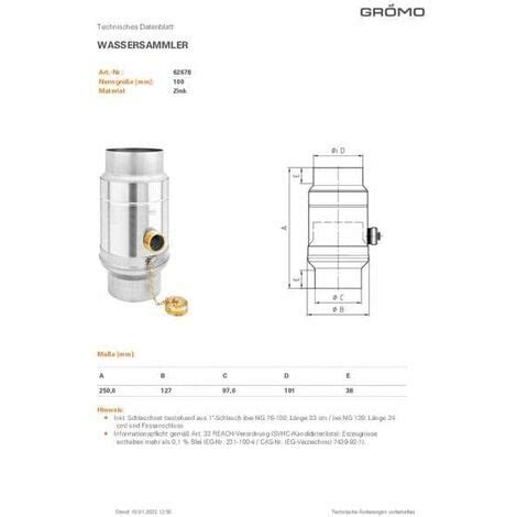 GRÖMO ZINK Wassersammler ø100 mit Schlauchpaket Regenwassersammler