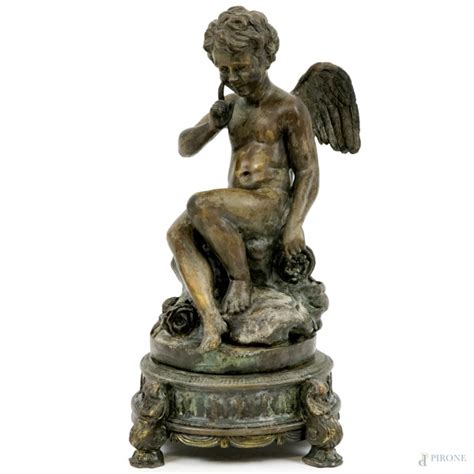 Cupido Scultura In Bronzo Cm H Inizi Xx Secolo Segni Del Tempo