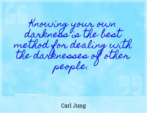 Knowing Your Own Darkness Is The Best Method For Deal