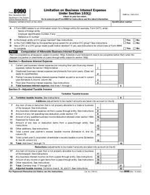 IRS 8990 2022-2024 - Fill and Sign Printable Template Online