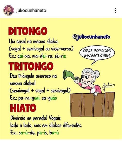 Ditongo Tritongo Hiato Portugu S