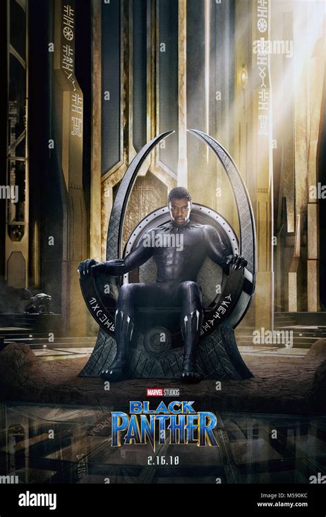 Black Panther Us Character Poster Chadwick Boseman As T Challa Black