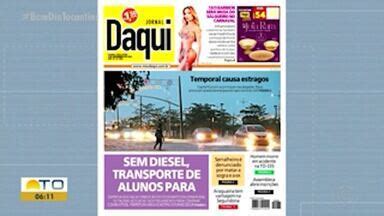 Bom Dia Tocantins Destaque Do Daqui Chuva Forte Causa Transtornos Em