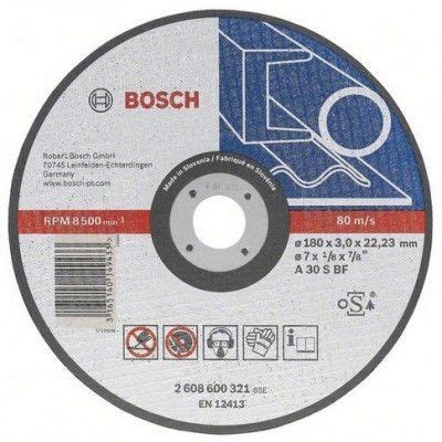 Bosch Disque Tron Onner Droit M Tal