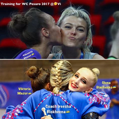 Viktoria MAZUR Ukraine Olena DIACHENKO Ukraine With Their