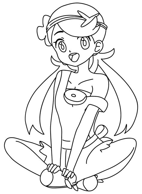 Mallow Pokemon Coloring Page To Print Free Printable Coloring Pages