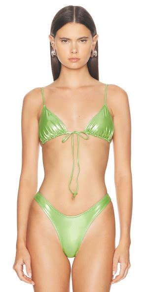 Heavy Manners X Elsa Hosk Triangle Front Tie Bikini Top