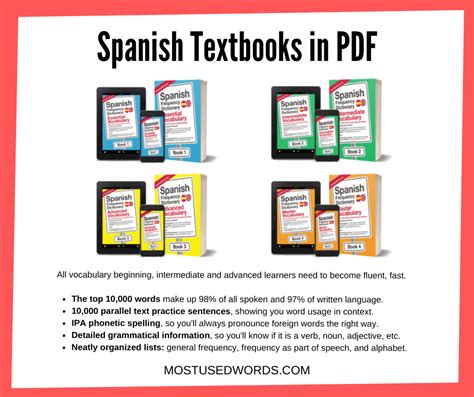 learning spanish   textbooks mostusedwords
