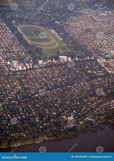 Buenos Aires View from the Window of the Plane Buenos Aires Argentina