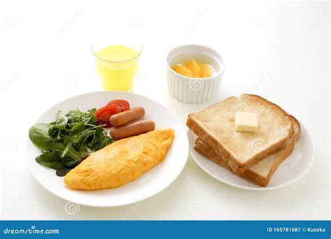Omelette Breakfast, Healthy Eating Stock Image - Image of gourmet