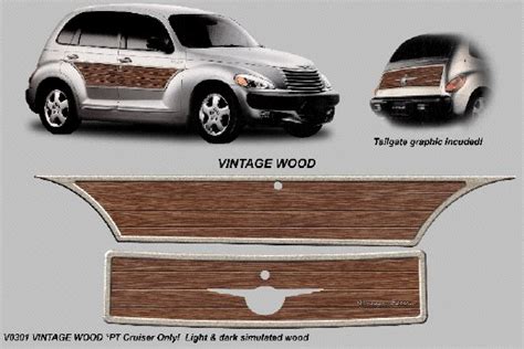 Automotive Stripes Vintage Wood Pt Cruiser Only